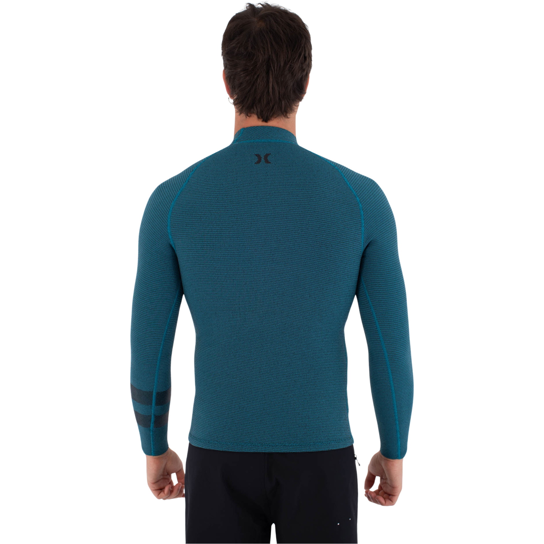 2026 Hurley Herre Plus Texture 1,5/ 1mm Våddragtjakke MSJ0013109 - Black / Himmelblå